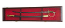 Large 1 Sword and Scabbard Display Case Cabinet (deeper 5 1/4" depth) - sfDisplay.com