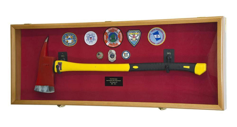 Firefighter Fireman Axe Display Case Cabinet - sfDisplay.com