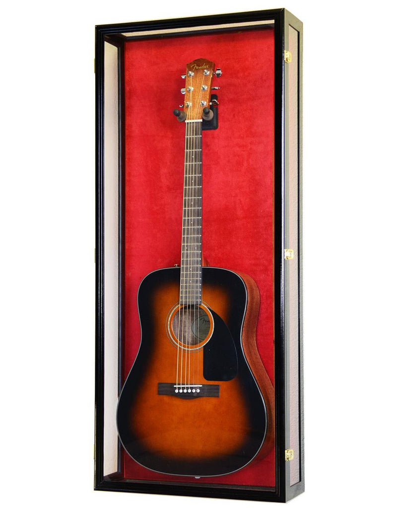 Clear Viewing Guitar Display Case Cabinet (for Electric or Acoustic) - sfDisplay.com