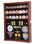 Challenge Coin / Medals / Pins / Badges / Ribbons / Insignia /Combo Display Case Cabinet - sfDisplay.com