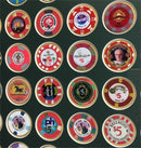 48 Casino Chip / Poker Coin Display Frame  (with Custom Matting Insert) - sfDisplay.com