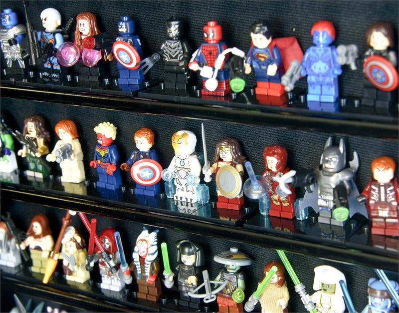 Large 110+ Mini Figures/ Miniatures / Figurines Display Case Cabinet - sfDisplay.com