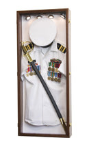 Military Shadow Box Display Case Cabinet - sfDisplay.com