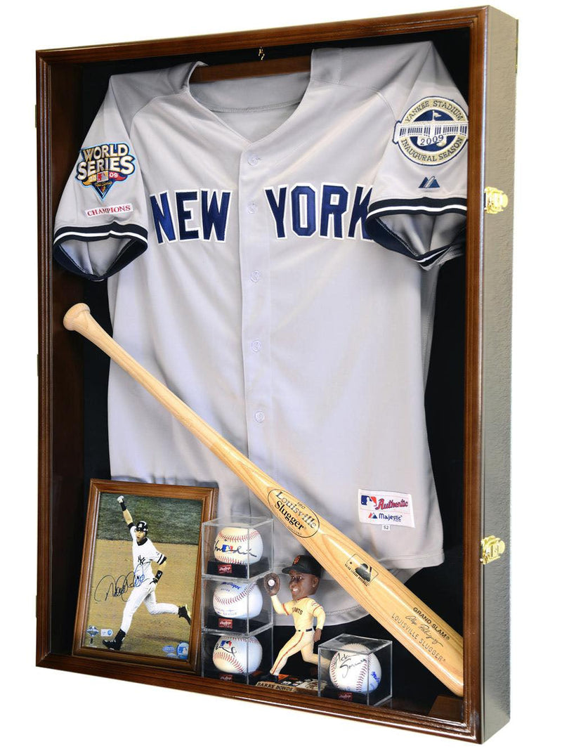 Extra Deep Jacket, Uniform, Jersey Shadowbox Display Case Cabinet - sfDisplay.com